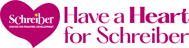 A pink cartoon heart around "Schreiber" and the text "Have a Heart for Schreiber".